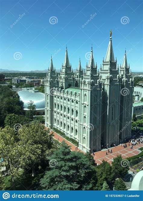 View Of The Salt Lake Temple Editorial Photography Image