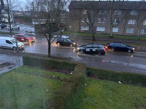 Road In Newcastle Nicknamed Bradwell Lake As It Floods For Over Two