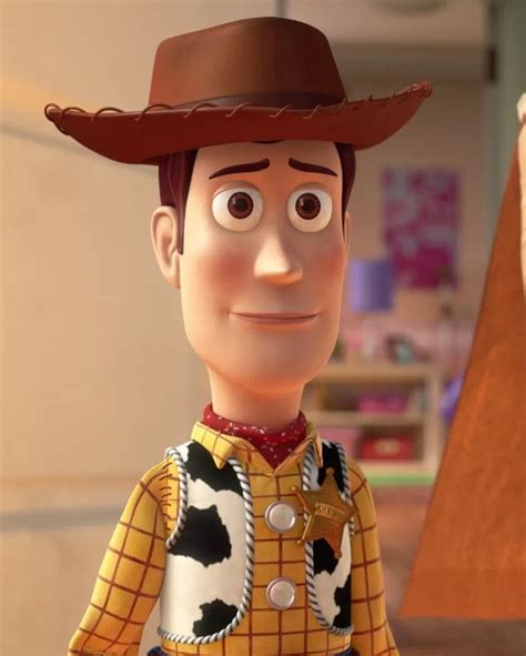 Mujer Hermosa Restricciones Mirar Furtivamente Woody En Toy Story