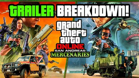 GTA San Andreas Mercenaries DLC FULL Trailer Breakdown New Cars More YouTube