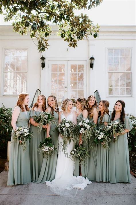 Sage Green Bridesmaid Dresses 15 Ideas We 💚 My Sweet Engagement