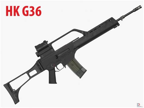 Assault Rifle Hk G36 3d Model Cgstudio