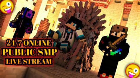 Minecraft Public Smp Live Hindi 🤣 Javape 247 Cracked Smp Free To