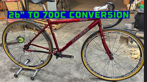 26” Mountain Bike 700c Wheel Conversion Youtube