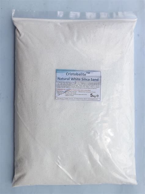 10kg Bag Of Natural White Silica Sand For Aquariums 5060398594630 Ebay
