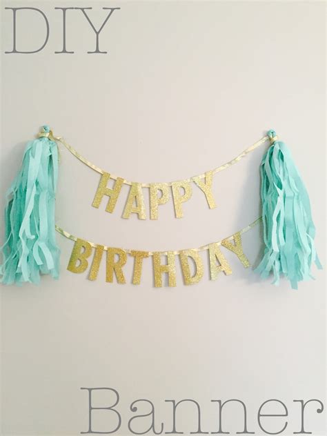 From Bare To Bold Diy Happy Birthday Banner