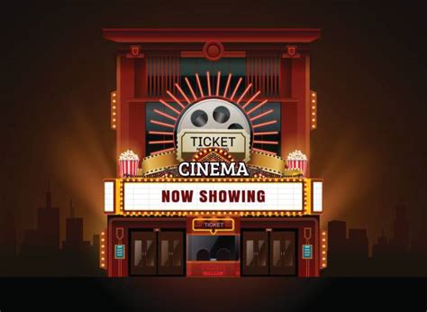 Movie Theater Exterior Illustrations Royalty Free Vector Graphics