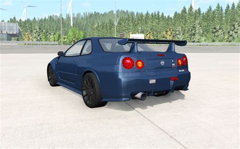 BeamNG Nissan Skyline GT R Nismo Z Tune R34 2005 Car Mod BeamNG