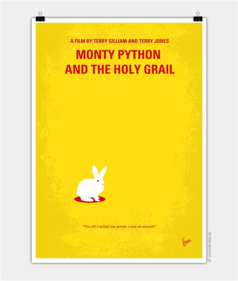 No036 My Monty Python And The Holy Grail Minimal Movie Poster Chungkong