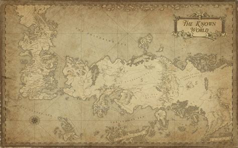 Game Of Thrones Westeros The Known World Map 18 X28 45cm 70cm Poster