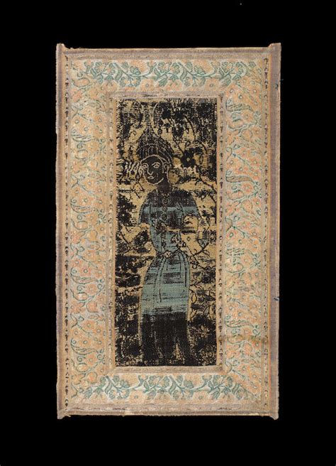 bonhams a safavid woven silk figural fragment persia 17th century