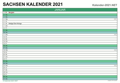 Bekijk hier de online kalender 2021. Kalender 2021 Sachsen