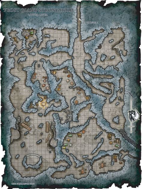Fantasy Maps By Robert Lazzaretti Frost Giant Stronghold Fantasy