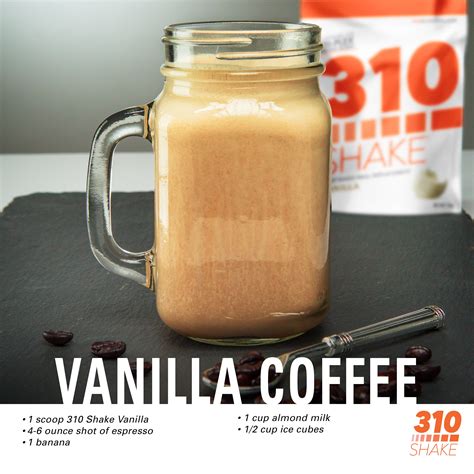 Vanilla Coffee Meal Replacement Shake Recipe 310 Vanilla Shake Recipes Shake Recipes 310