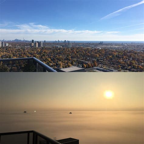 The Incredible Fog Thats Rolled In This Morning View From The 35th