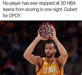 Who would've thought rudy gobert being a dickhead would become more iconic than mj's final i could see one of them suing just for catching coronavirus even if they cant prove that gobert was the. Rudy Gobert : Nbamemes
