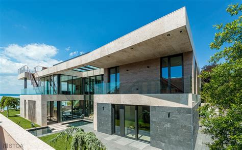 Lakeside Luxury Villa At Lake Balaton Hungary By Stoa Studio Modern