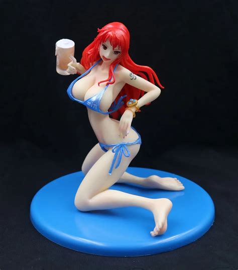 anime one piece pop nami beer swimsuit ver bb pvc action figure resin collection model toy doll