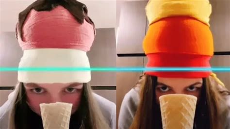 Esta Chica Hace Helados En TikTok Utilizando Sombreros De Colores Y