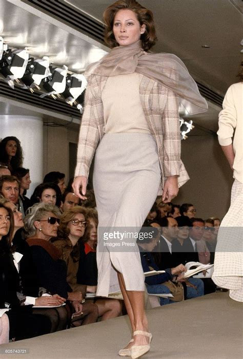 Christy Turlington At The Calvin Klein Spring 1992 Show Circa 1991 In Fashion Christy
