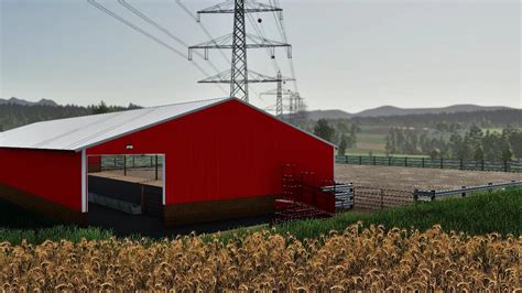 American Barn With Paddock V10 Fs19 Farming Simulator 19 Mod Fs19 Mod