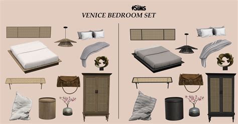 Sims 4 Venice Bedroom Set P At Leo Sims The Sims Book