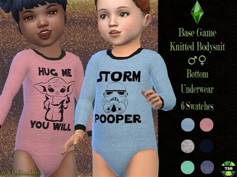 Toddler Star Wars Knitted Bodysuit By Pelineldis At Tsr Sims 4 Updates