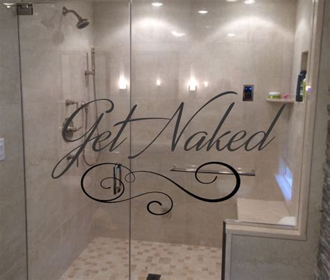 Get Naked Decal Bathroom Decor Get Naked Sign Get Naked Etsy