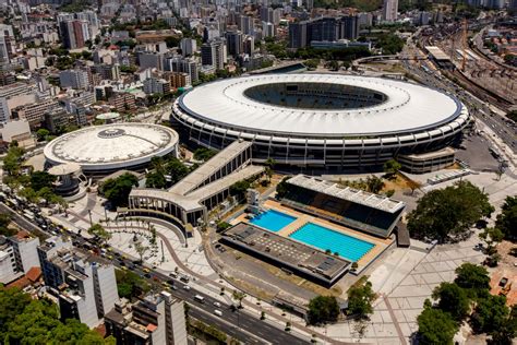 Vista aérea del complejo maracanã en 2014, con el estadio visible en la parte superior y el maracanãzinho a la. Estádio do Maracanã - Visit Rio de Janeiro.city
