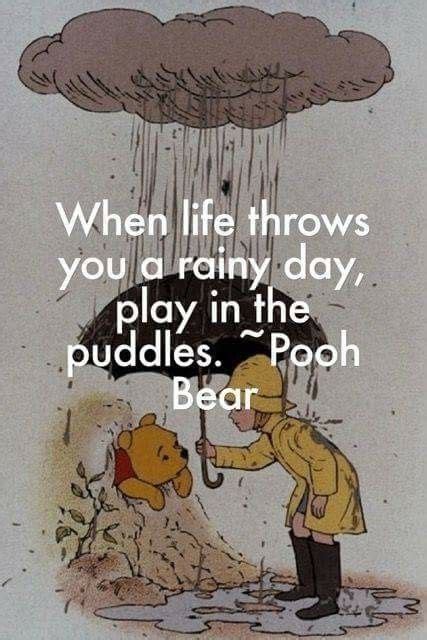 Life Quote When Life Throws You A Rainy Day Play In The Puddles In