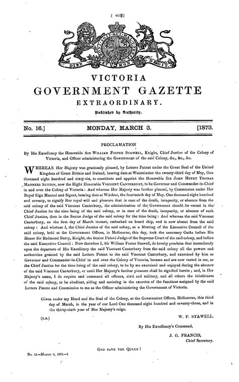 Victoria Government Gazette Online Archive 1873 P421