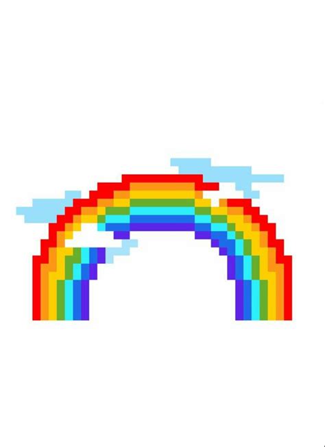 Pixel Regenbogen Purse Symbols Rainbow Letters Logos Design