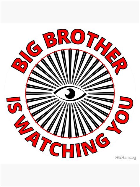 Big Brother Is Watching You Comply And Obey Poster For Sale By