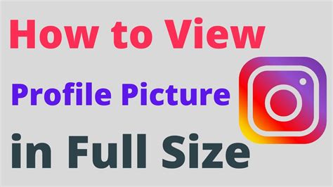 How To View Instagram Profile Picture In Full Size 2022 Youtube