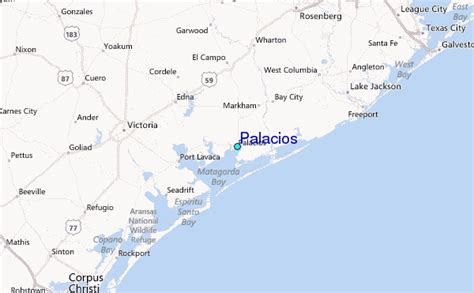 Palacios Tide Station Location Guide