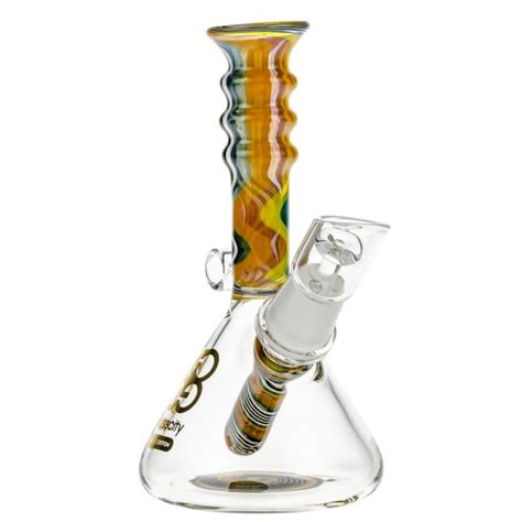 Glasscity Limited Edition Mini Beaker Dab Rig Orange Swirl