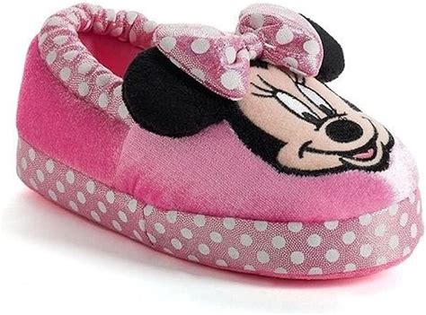 Minnie Disney Girls Mouse Slippers 9 10 M Us Toddler