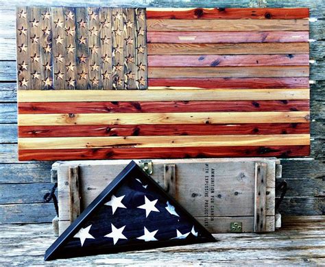 American Flag Wooden American Flag Barn By Freedomforgeddesigns