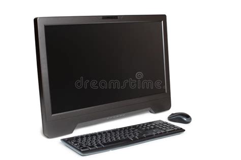 Modern Touchscreen Desktop Computer Isolated Stock Image Image Of