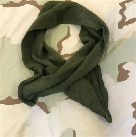 us military scarf neckwear wool og 208 class 1 olive green nsn 8440 00 823 7520 ebay