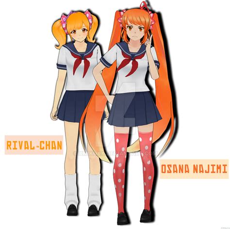 Mmd Yandere Simulator Osana Najimi And Rival Chan By Xmikuxx On Deviantart