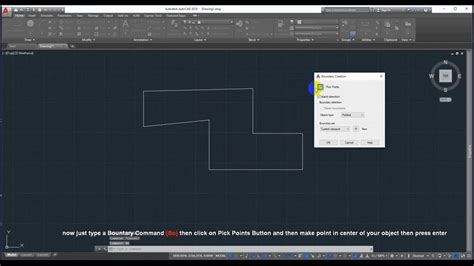 Convert Autocad Line Into Polyline With Boundary Command Youtube