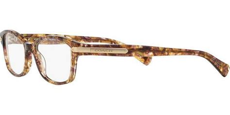 authentic coach rx hc 6065 5287 eyeglasses confetti light brown new 51 mm ebay