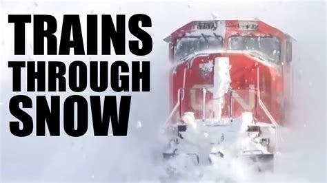 Trains In Snow Snow Ploughs Vs Snow Drifts Compilation Youtube
