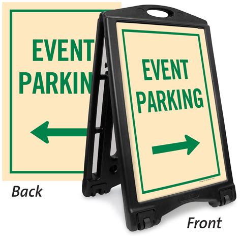 Event Parking Directional Portable Sidewalk Sign