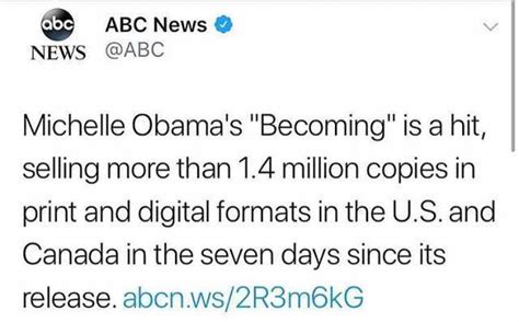 Oc Abc News News Abc абс Michelle Obamas Becoming Is A Hit Selling
