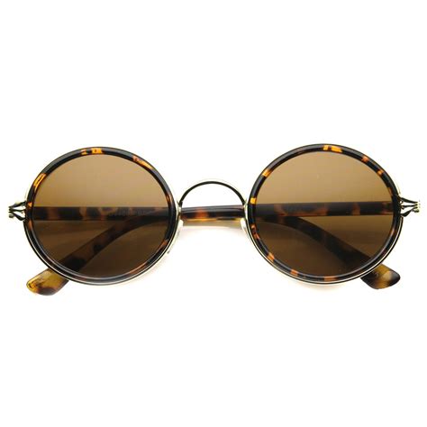 vintage dapper round ornate sunglasses zerouv