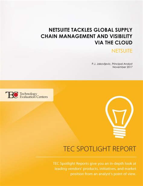 Netsuite Tackles Global Supply Chain Management And Visibility Via The