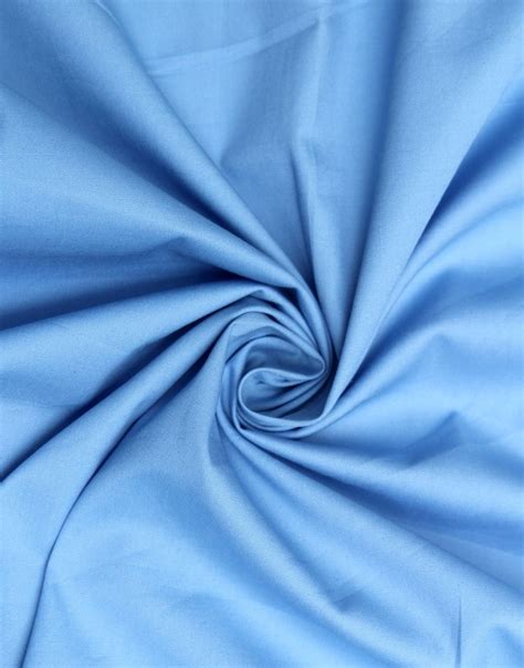 Blue Color Plain Cotton Lycra Dress Material Fabric Charu Creation