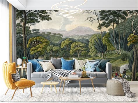 Nature Mural Wallpaper Removable Peel And Stick Wallpapers Etsy